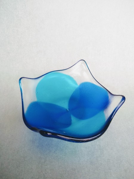 Fused glass dish - 2019