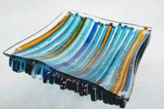 Fused glass dish - 2019